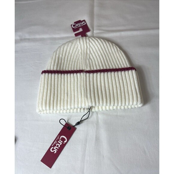 Circus by Sam Edelman 3pc Hat Headband Glove Set Sparkle Stripe Multicolor NWT - Picture 4 of 9